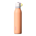 FreeSip Twist 24oz in Peachy Keen (soft coral-peach) with a light grey lid and multicolor loop accent, shown